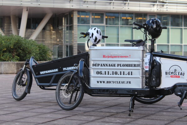 plombier à vélo - la solution idéale en centre ville